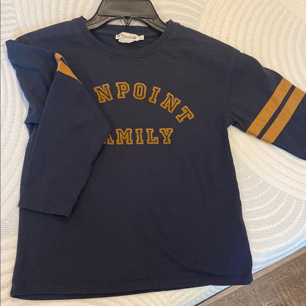 Navy and Gold Kids Shirt